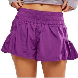 Free People FP Movement Get Your Flirt On Shorts High Waist Running Workout Sz L